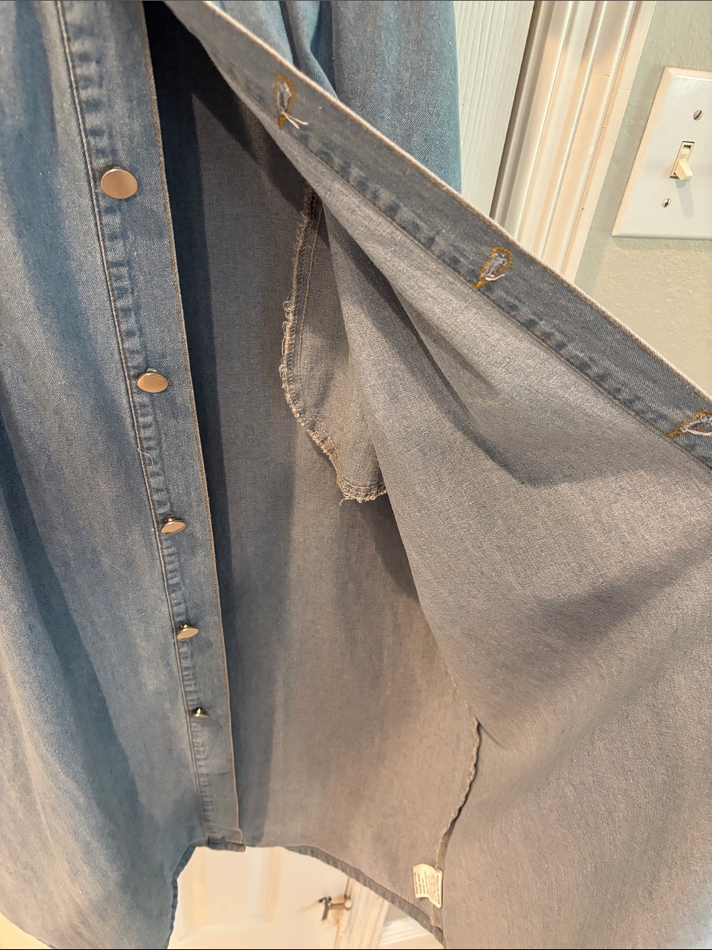Denim Dress for Woman Casual button down - Large - Picture 8 of 8